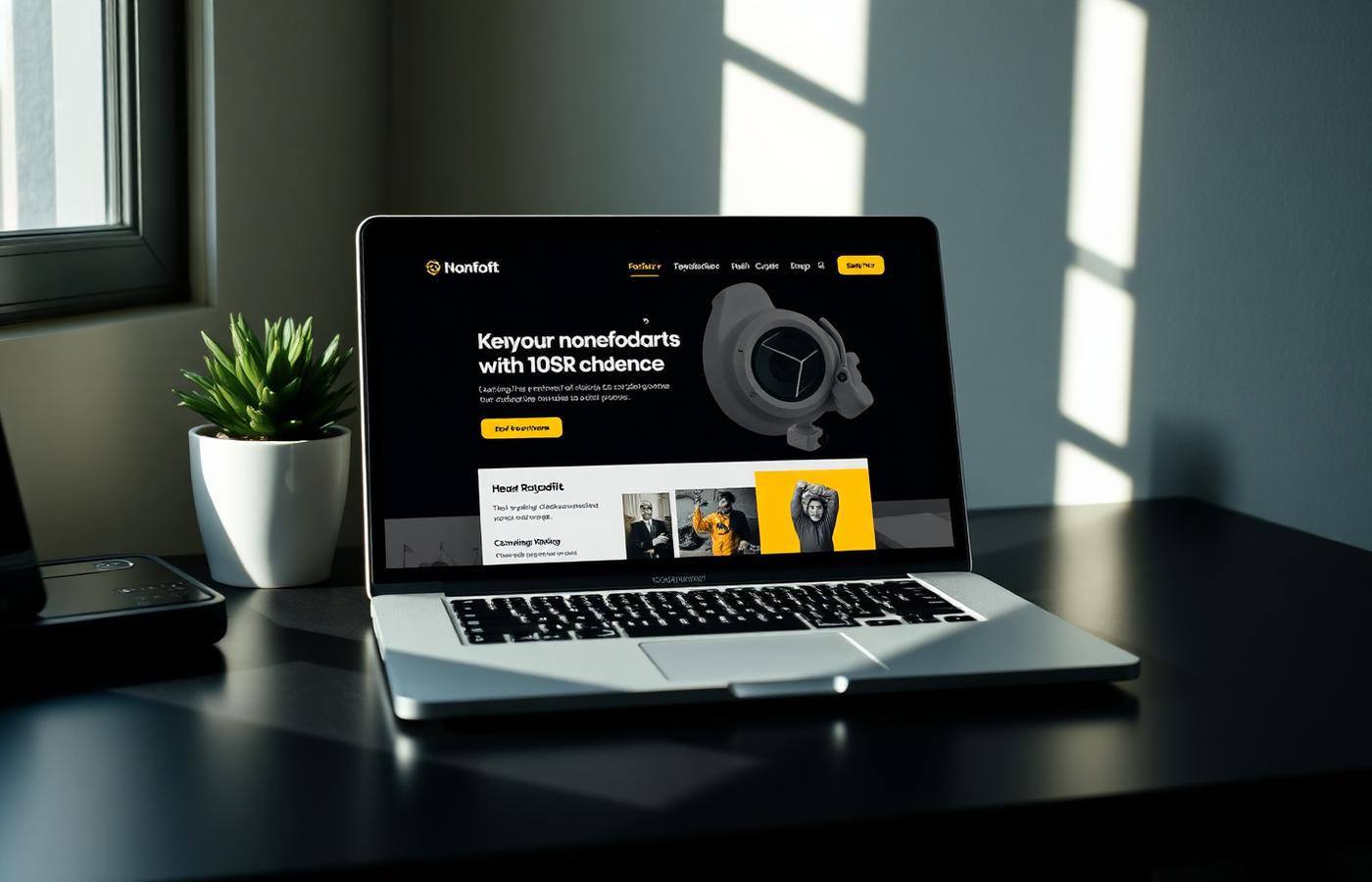 Kindred website homepage displayed on a laptop